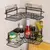 Imagem do Kit 2 Prateleiras de Banheiro Pretas ou Brancas em Aço Inox