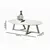 Mesa de Centro Oval Off White Para Sala na internet