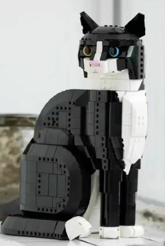 Figura Gato Lego -Alternativo- Tuxedo Cat en internet