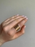 Anel Circular Dourado com Ajuste
