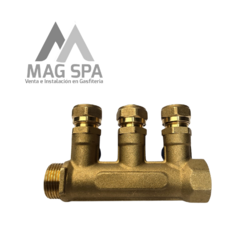 Manifold Colector PEX 3 Vías de 1 Pulgada a 16mm - tienda online