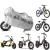 CAPA BICICLETA COBRIR BIKE ERGOMÉTRICA IMPERMEÁVEL SCOOTER MULTIUSO ARO 24 26 29 - shopagora.net.br