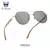 ÓCULOS DE SOL POLARIZADO UNISSEX VINTAGE PILOT SUNGLASS BRAND DESIGNER BAMBOO UV400GR - shopagora.net.br