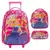 MOCHILA ESCOLAR DE RODINHAS COM ESTOJO E LANCHEIRA RESISENTE E IMPERMEÁVEL MENINO/MENINA - shopagora.net.br