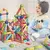 Blocos Magneticos de construção para crianças, Montessori Brinquedos Educativ