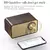 Alto-falante Bluetooth nostálgico, Som retro, Rádio clássico, De madeira sem fio, BT5.0