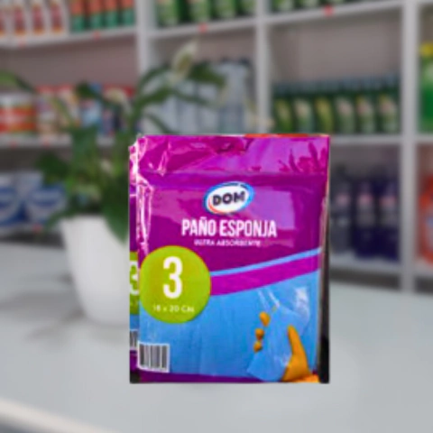 Paño Esponja Pack x 3 unid. Dom