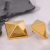 Brincos Quadrados Geométricos Banhado a Ouro 18K