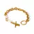 Pulseira com Pingente de Corrente Banhada a Ouro 18K na internet