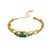 Pulseira com Pedra Natural Banhada a Ouro 18K