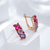 Aretes rosa-lila - comprar online