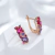 Aretes rosa-lila - comprar online