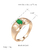 Imagen de Anillo con circon verde