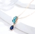 Collar azul infinito