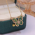 Collar mariposa cristales - comprar online
