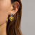 Aretes corazón plata y dorado - tienda online