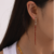 Aretes largos rojos