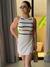 Regata Mandi - Nude com preto - comprar online