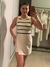 Regata Mandi - Nude com preto