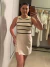 Regata Mandi - Nude com preto