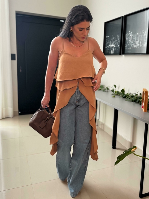 Túnica Mari - Bege - comprar online