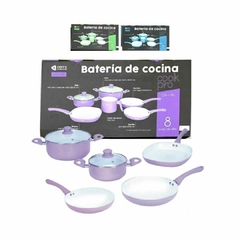 Bateria Set Ollas Cocina Cerámica 8 Piezas Oryx - comprar online