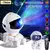Projetor de galáxia em forma de astronauta, na internet