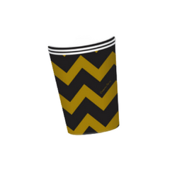 VASO FIESTA CHEVRON DORADO