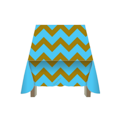 MANTEL FIESTA CHEVRON AZUL