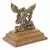 Adorno De Mesa São Miguel Em Metal Pedestal Em Madeira 5,5cm - comprar online