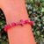 Pulseira Infantil com cruz rosa