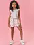 Conjunto Infantil Menina Tutti-Frutti Blusa E Short Natural Mundo Cinti