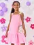 Vestido Infantil Menina Colorful Joy Rosa Mundo Cinti