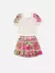 Conju Blusa e Saia Floral Minnie e Mickey animê na internet