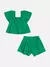 Conjunto Verde com Maxi Laço - Mini Closet