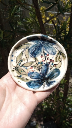 Porta jóias de flores em cerâmica artesanal - comprar online