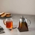 TETERA DE VIDRIO DARK CON INFUSOR 950 ML - comprar online