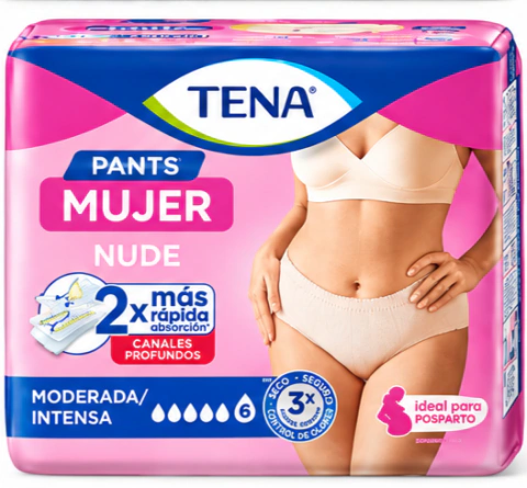 Bombacha Tena x 8 mujer