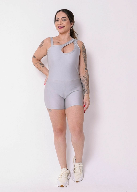 Macaquinho Recortes Metalizado - Coleção Candy Colors