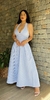 VESTIDO AZUL CORTE PRINCESA