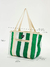 Bolsa Maxi LoLA Listrada Verde - LoLA Feito à Mão