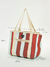 Bolsa Maxi LoLA Listrada Vermelha - LoLA Feito à Mão