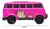 Carrinho Brinquedo Rosa Kombi na internet