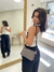 BOLSA MONOGRAMA PRETO LANÇA PERFUME - Clara Tomé