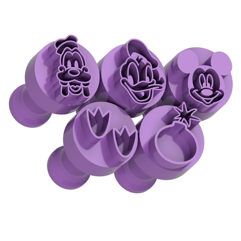 Kit Carimbo Marcador Brigadeiros PATO DONALD MICKEY Molde Festa Confeitaria Aniversario Brigadeiro