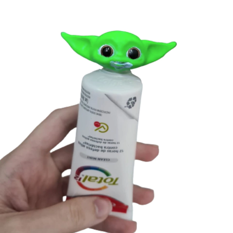 Tampa Decorativa Pasta De Dente Baby Yoda