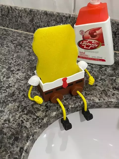 Porta Esponja Decorativo do Bob Esponja