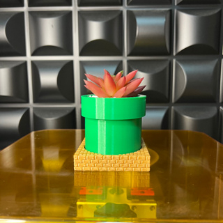 Vaso Vasinho de Plantas Geométricos Cachepot Tubo mario Decorativos Para Mesa Rosa Arranjo Flores Suculentas Cachepot