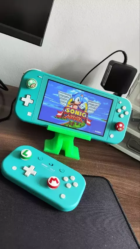 Suporte Console Nintendo Switch Reclinável - Entrada Carregador