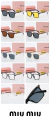 Miu Miu 58032 Preto e Amarelo - comprar online